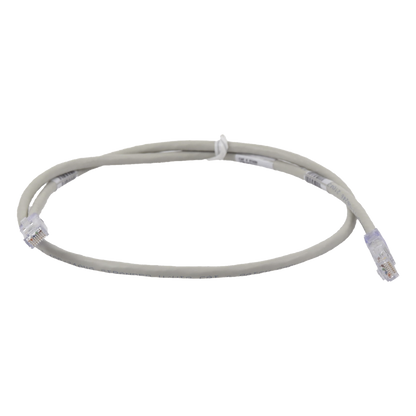 Cable de Parcheo TX6, UTP Cat6, 24 AWG, CM, Color Gris, 0.91 Metros (3 Pies)