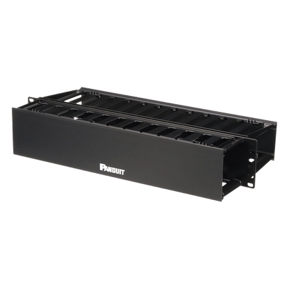 Organizador de Cables Horizontal PatchLink, Doble (Frontal y Posterior), Para Rack de 19in, 2UR