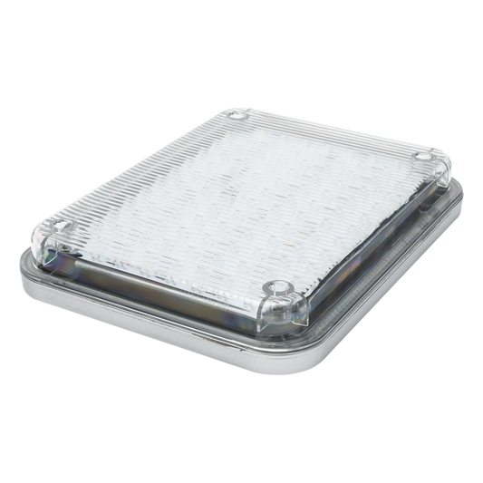 Luz de Advertencia 9x7" / 104 LED / Color Claro / 2 Patrones de Destello / Montaje Permanente / 12 Vcc