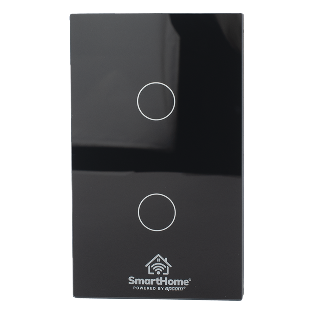 (ZigBee) Apagador switch inalámbrico ZigBee, control de 2 regresos de carga, 110V