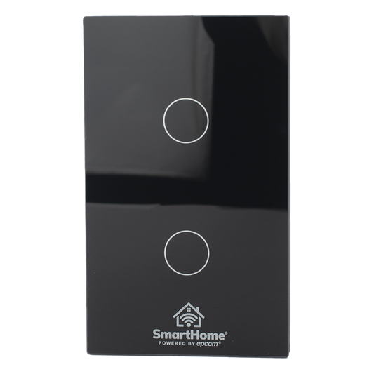 (ZigBee) Apagador switch inalámbrico ZigBee, control de 2 regresos de carga, 110V