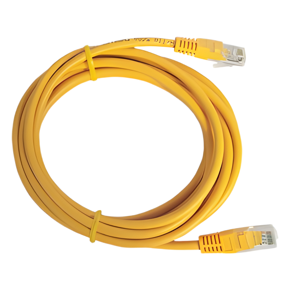 Cable de Parcheo UTP Cat6 - 2 Metros (6.56 Pies) - Amarillo