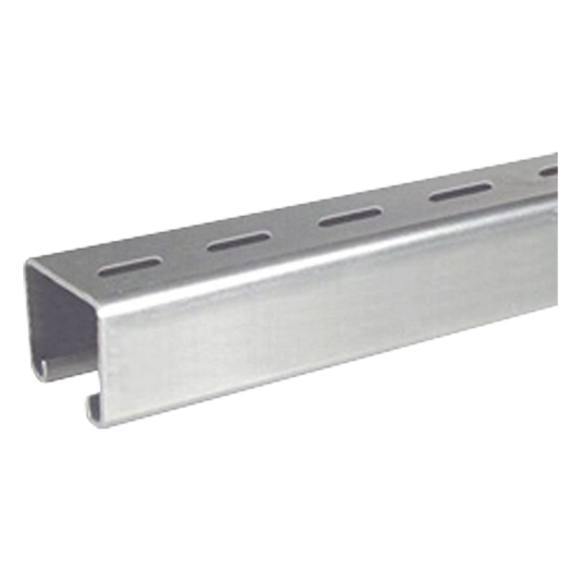 Unicanal Perforado 4 x 4 cm x 3 m / Calibre 16 / Galvanizado Electrolítico.