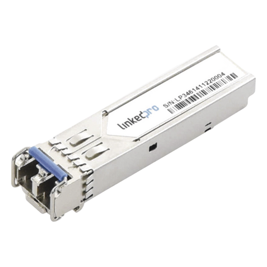 Transceptor Óptico Industrial SFP (Mini-Gbic) / Monomodo 1310 nm / 1.25 Gbps / 1000BASE / Conectores LC/UPC Dúplex / DDM / Hasta 5 km