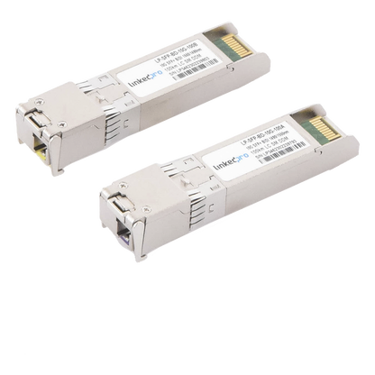 Transceptores Ópticos Bidireccionales SFP+ (Mini-Gbic) / Monomodo 1490 & 1550 nm / 10 Gbps / 10GBASE-BX / Conector LC/UPC Simplex / DDM / Hasta 100
