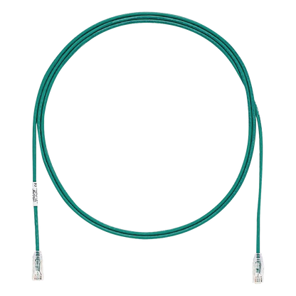Cable de Parcheo TX6, UTP Cat6, Diámetro Reducido (28AWG), Color Verde, 1.52 Metros (5 Pies)