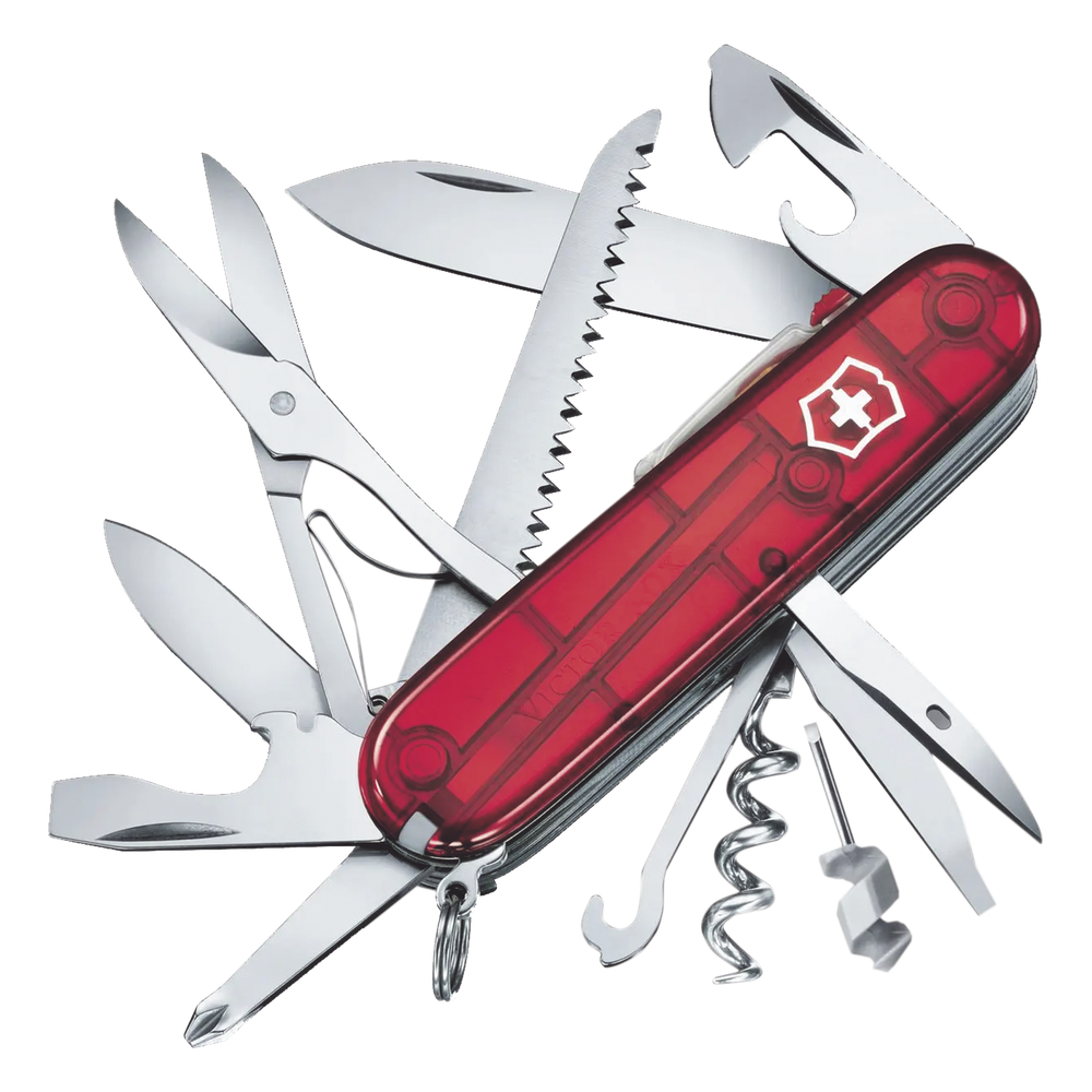 Navaja Victorinox de Bolsillo Mediana Huntsman Lite de 21 Funciones con Luz LED