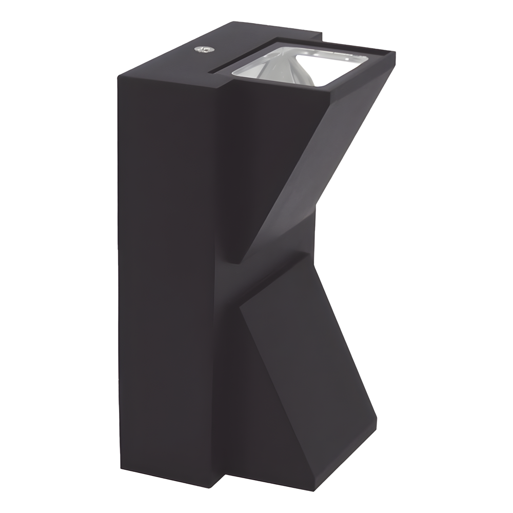 Lámpara Arbotante 6 W 330 lm / Dimensiones 141 x 80 mm / 85 - 265 Vca~ 50/60Hz / Luz Cálida 2 700 K / Uso en exterior IP 54.