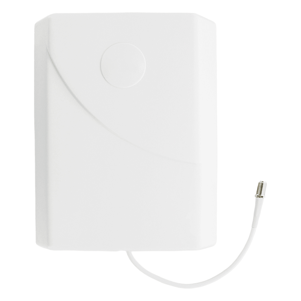 Antena Tipo Panel de Montaje en Pared, Multibanda 700-960 MHZ/ 1710-2170 MHz, 75 Ohm, conector F hembra
