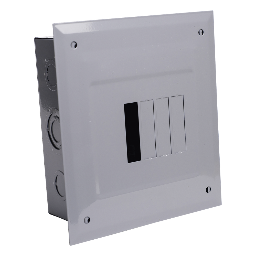 Centro de Carga para Empotrar, 04 Polos, 100 A, 1 Fase 3 Hilos, 120/240 V AC, 60Hz