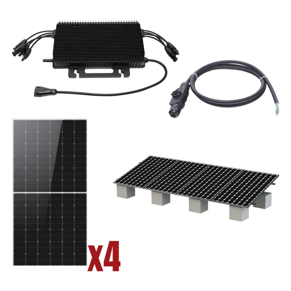 Kit Solar Interconexion / 2kW 220Vca / Microinversores HOYMILES / Montaje Incluido