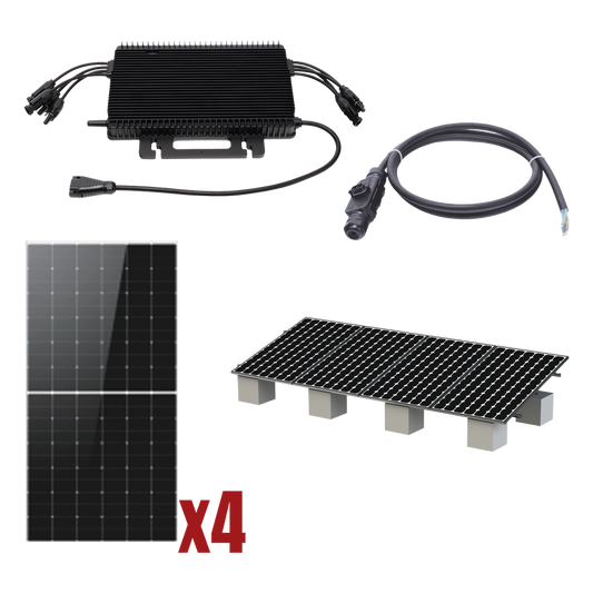 Kit Solar Interconexion / 2kW 220Vca / Microinversores HOYMILES / Montaje Incluido