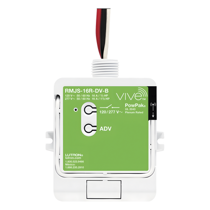 Módulo de relevador inalámbrico PowPak con Softswitch para cargas de iluminación de propósito general, 16 A, 120/277 V, Clear Connect RF, compatible