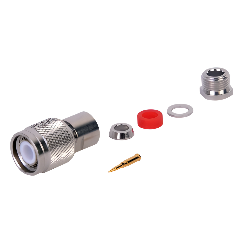 Conector TNC Macho Rosca Izquierda para cables RG-58/U, RG-142/U