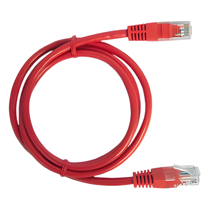 Cable de Parcheo UTP Cat6 - 3.0 Metros (9.84 Pies) - Rojo