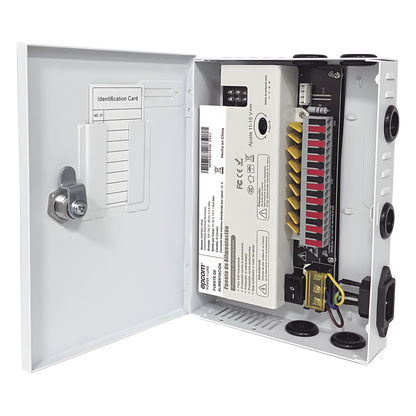 Fuente | 11-15 V | 9 canales | 16 A | Compatible con cámaras 4K | Alta tecnología en seguridad | Doble ventilador | Hasta 1.8 Amperes por Salida |