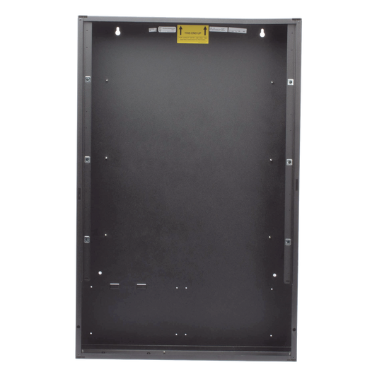 Caja posterior de 3 niveles para gabinete de panel contra incendio NOTIFIER, acero calibre 16, color negro