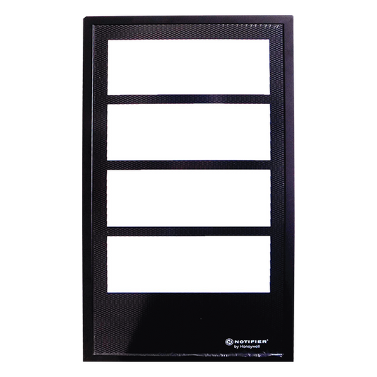 Puerta con ventana para gabinete de cuatro niveles, acero calibre 16, color negro