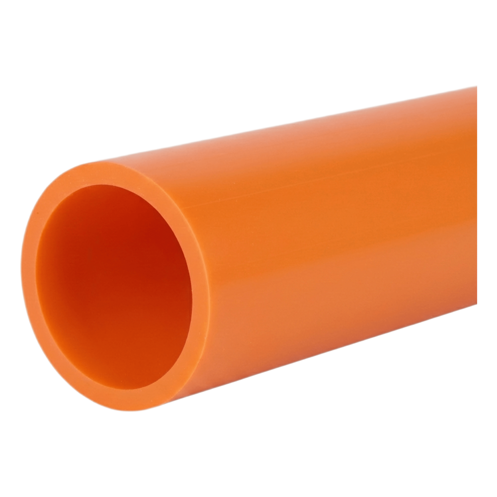 Ducto para Fibra Óptica 1" Liso RD11, Color Naranja Prelubricado, Rollo de 200 Metros