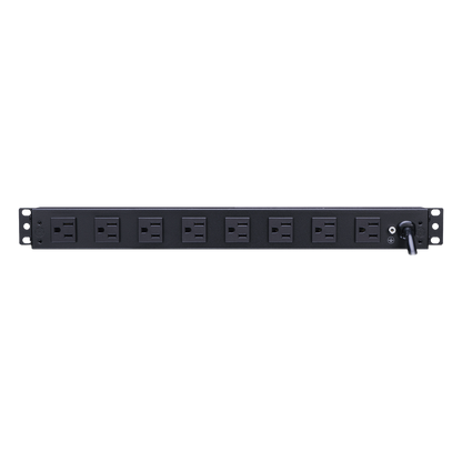 PDU Básico Para Distribución de Energía, Con 8 Tomas NEMA 5-15R Traseras, 1UR, 15 Amp, 120 Vca