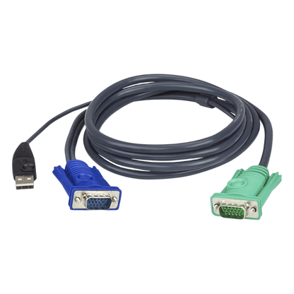 Cable KVM | USB con SPHD | 3 en 1 | De 1.8 m