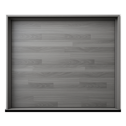 Puerta de Garage de Alta Calidad / Estilo Americano / Acabado Laminado PREMIUM / Color Gris / 10x7 Pies.