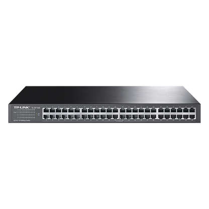 Switch no administrable de 48 puertos 10/100 Mbps para montaje en rack