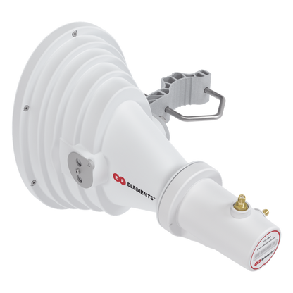 Antena Sectorial Asimétrica Starter Horn de 45º, 5150 - 5950 MHz, ganancia de 17 dBi, conexión directa con radios IS-5AC, PS-5AC y IS-M5, conexión