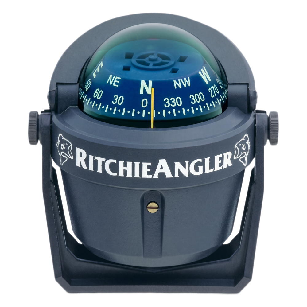 Brújula de Navegación Marítima RitchieAngler RA-91 / Montaje en Bracket / Dial 2 3/4" (70 mm) / Iluminación Nocturna Verde / DirectiveForce Magnets