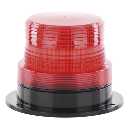 Burbuja Brillante de Larga Vida Útil, con 8 LEDs Color Rojo, Domo Rojo, 110 Vca