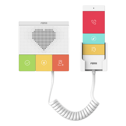 Intercomunicador SIP Wi-Fi para Hospital/Asilos, 6 botones, antibacterial, 1 Relevador integrado