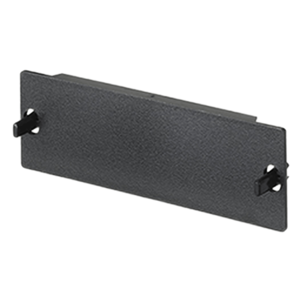 Placa Ciega FAP, Para Reservar Espacio de Uso Futuro en Paneles de Fibra Óptica, Color Negro