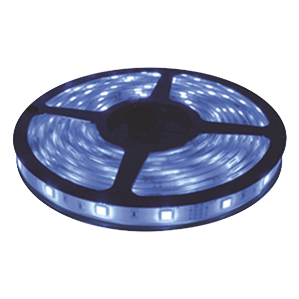 Tira Led de 5 m / Color Azul / Uso Interior / Potencia 22 W / 900 lm/ 12 V CD / IP 20.