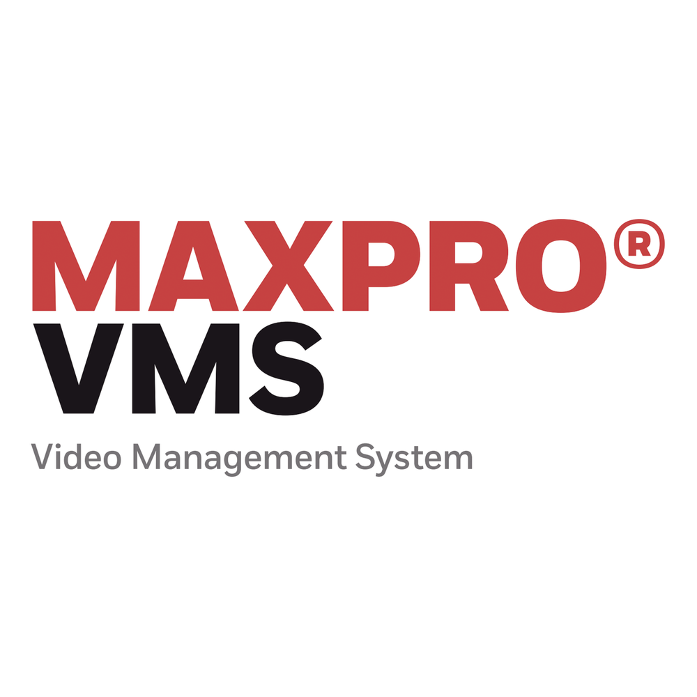 Licencia base de software de gestión de video MAXPRO VMS con interfaz para 64 canales, cliente-servidor