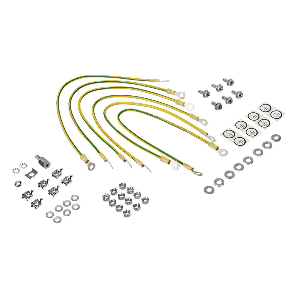 Kit de Accesorios de Tierra Física, Para Gabinetes ProLine, Incluye 6 Cables 12 AWG de 411 mm de Largo Con Terminaciones de Anillo y Accesorios de