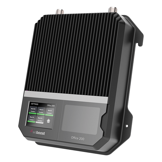 Amplificador Office 200 para 4G, 3G, 2G y llamada VoLTE y convencional. Especial para personalizarlo con antenas, cables y accesorios de acuerdo al