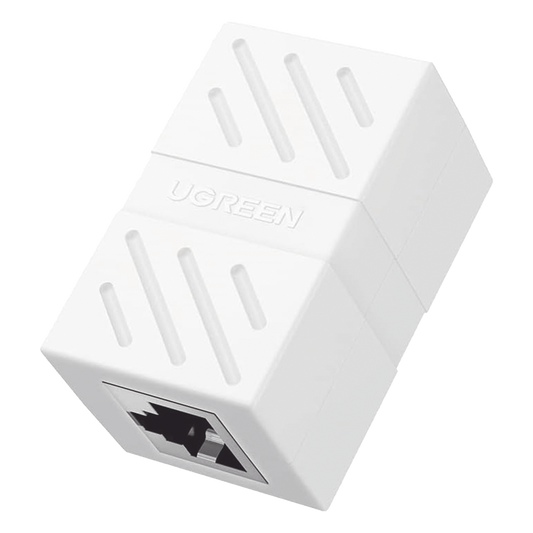 Acoplador (Extensor de Cable Ethernet RJ45 a RJ45) | 1000Mbps | Compatibilidad con Cat7 Cat6A Cat6 Cat5e | Compatible con POE | Ignífugo | ABS |