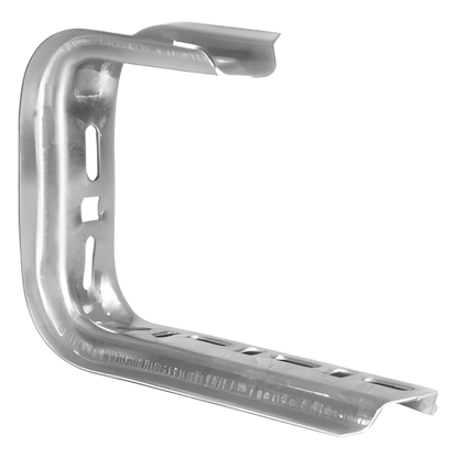 Ménsula omega tipo C inteligente, 115 x 195mm, con acabado Electro Zinc