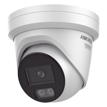 [Dual Light + ColorVu 3.0 + HikAI] Turret IP 4 Megapixel / Lente 2.8 mm / 30 mts IR + Luz Blanca / 2 Microfonos Integrados / Exterior IP67 / WDR 130