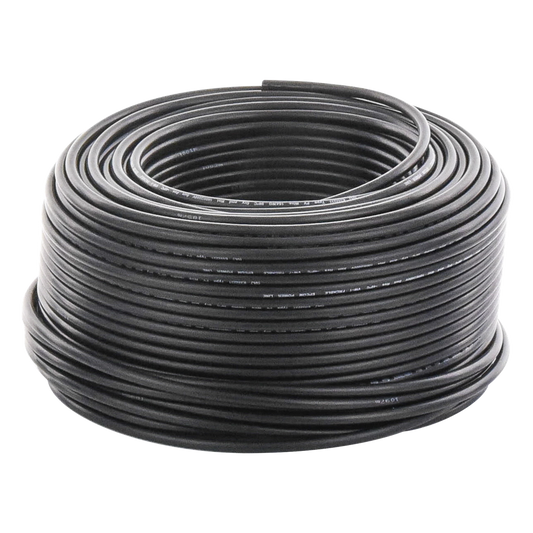 Cable Fotovoltaico Negro / 6mm² (10AWG) / Material COBRE / 2000V / Rollo de 100m