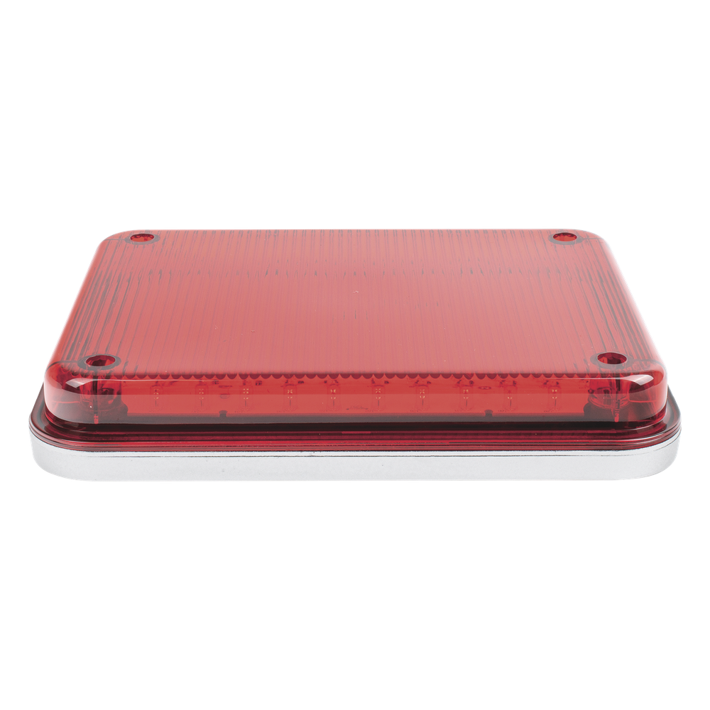 Luz de Advertencia de 9X7", Color Rojo, Ideal para Ambulancias