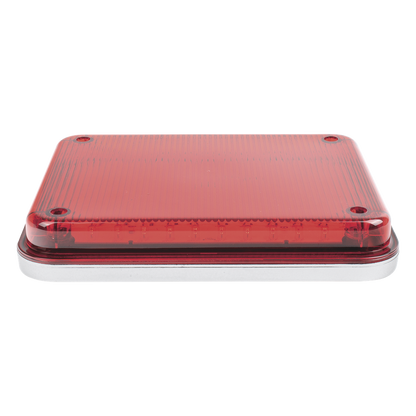 Luz de Advertencia de 9X7", Color Rojo, Ideal para Ambulancias