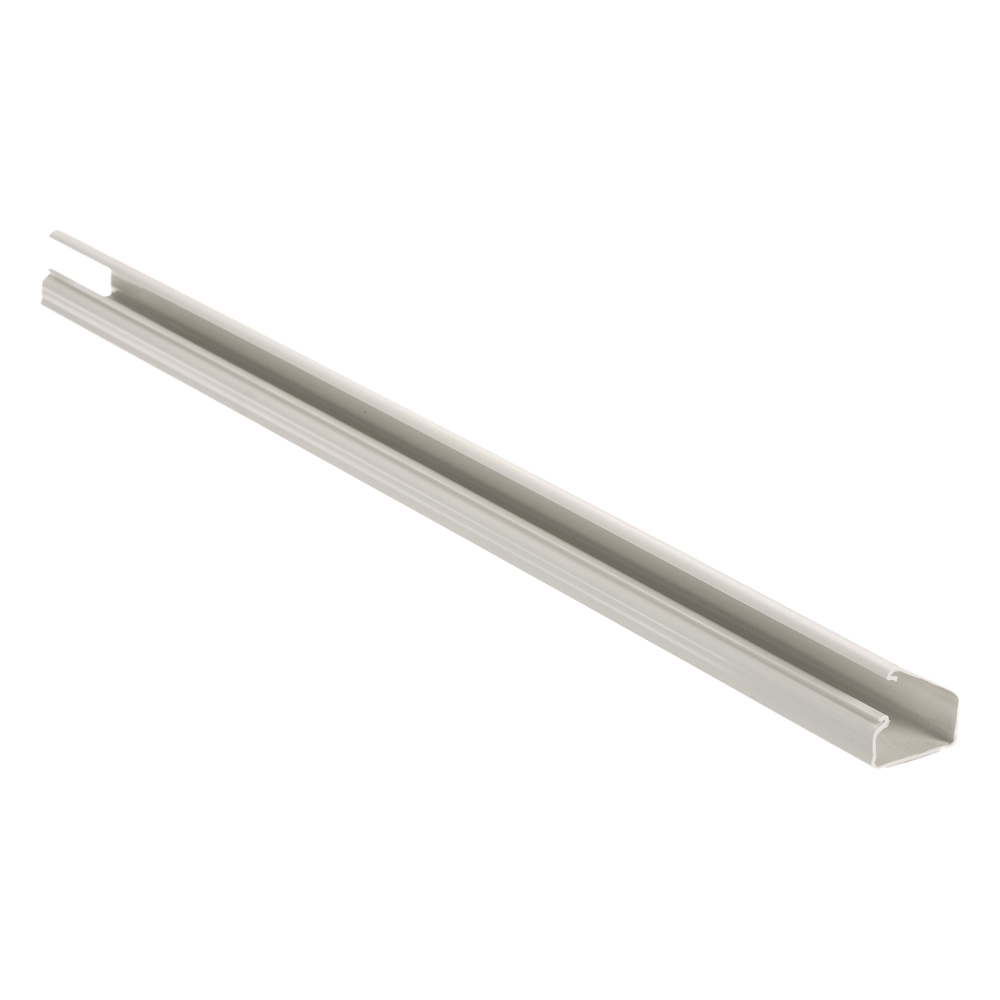 Canaleta LD10 de PVC rígido, con cinta adhesiva para instalación sin herramientas, de 38.4 x 24 x 1828.8 mm, Color Blanco Mate