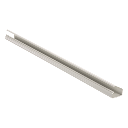 Canaleta LD10 de PVC rígido, con cinta adhesiva para instalación sin herramientas, de 38.4 x 24 x 1828.8 mm, Color Blanco Mate