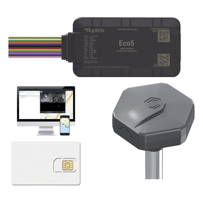 KIT Dispositivo de Rastreo Vehicular/ Sensor nivel de combustible BLE / Conectividad LTE Cat1 y LTE-M / BLE 5.0 / GNSS U-blox / Carcasa IP54