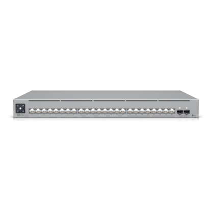 UniFi Switch Pro Max 24 – Switch Capa 3 con 24 Puertos (8 × 2.5 GbE y 16 × 1 GbE), 2 Puertos SFP+ 10G y Pantalla Informativa Integrada