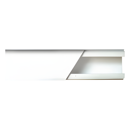 Canaleta color blanco de PVC auto extinguible de una vía, 20 x 17 tramo 2.5m (5201-01250)