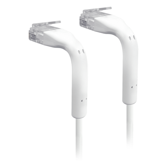 UniFi Patch Cable Cat6 Ultradelgado GbE con Botas Flexibles, Color Blanco, 0.3 Metros (0.98 Pies)