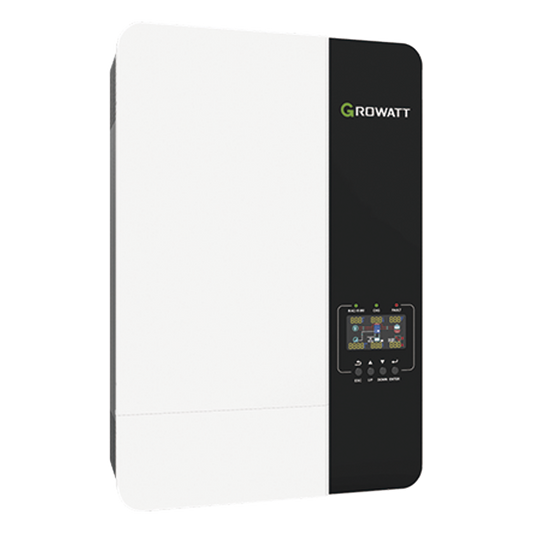 Inversor Cargador 3kW Compatible con Baterías de Litio, Monitoreo Remoto y Sincronización para Mayor Potencia, Operación 48Vcc