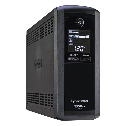 UPS de 1350 VA/815 W, Topología Línea Interactiva, Entrada 120 Vca NEMA 5-15P, Tipo Mini Torre, Con 10 Tomas NEMA 5-15R